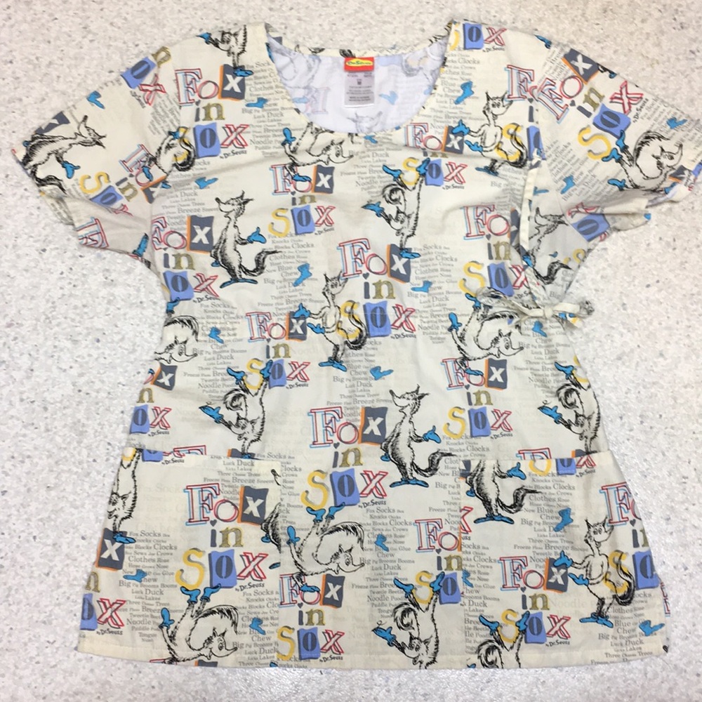Dr. Seuss Scrub Top